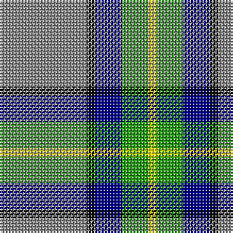 N/60 K6 DB18 G18 Y/6 tartan Tartan detail