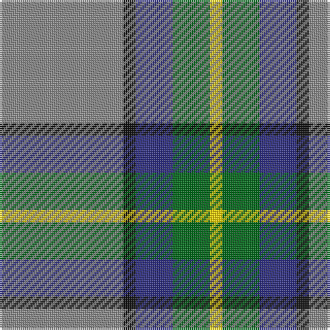 N/60 K6 DB18 G18 Y/6 tartan Tartan detail