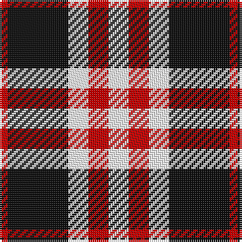 R/4 K30 W10 R10 W/10 tartan Tartan detail