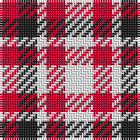R/8 K8 W4 R8 W/12 tartan Tartan detail