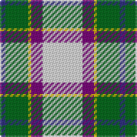 DB/4 G16 Y2 P8 LN/28 tartan Tartan detail
