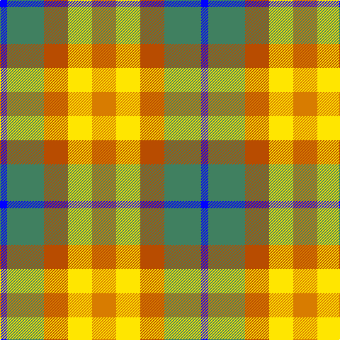 B/10 G52 DO34 Y34 O/34 tartan Tartan detail