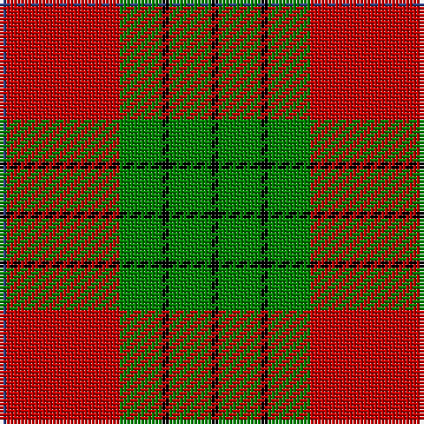 B/2 R32 G12 K2 G12 K/2 tartan Tartan detail