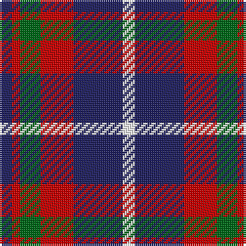 DB/6 R4 G10 R16 DB24 W/6 tartan Tartan detail