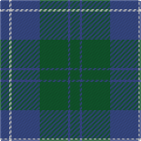 B/8 LN2 B24 G24 B2 G/8 tartan Tartan detail