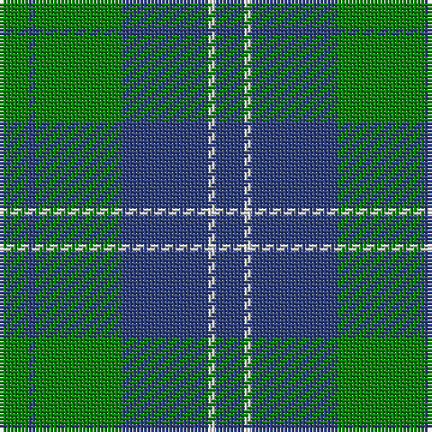 B/8 LN2 B24 G24 B2 G/8 tartan Tartan detail