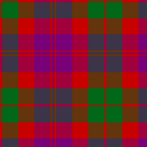 R/8 G52 R52 P52 R6 P/8 tartan Tartan detail