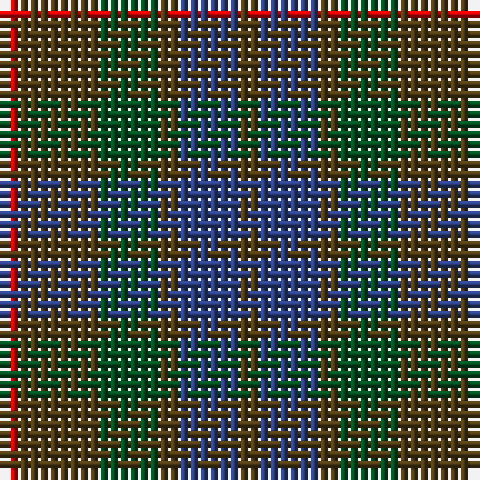 R/2 T8 G6 T2 B6 T/2 tartan Tartan detail