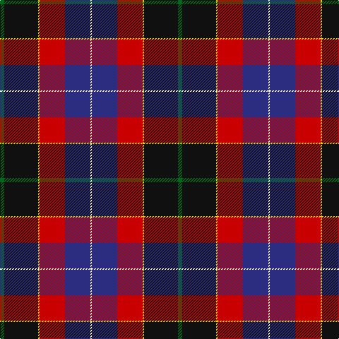 G/6 K48 Y2 R36 DB36 W/2 tartan Tartan detail
