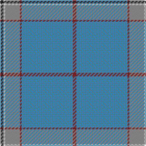 DR/4 B56 DR2 N16 LN2 K/4 tartan Tartan detail