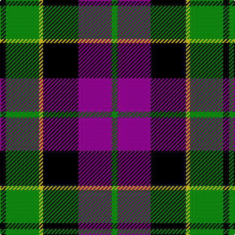 K/6 G34 Y4 K36 P34 G/6 tartan Tartan detail