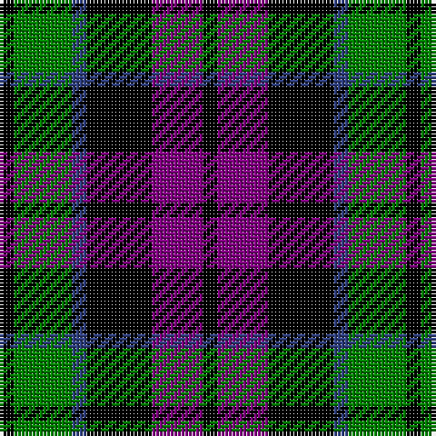 K/4 G16 B4 K18 P14 K/4 tartan Tartan detail