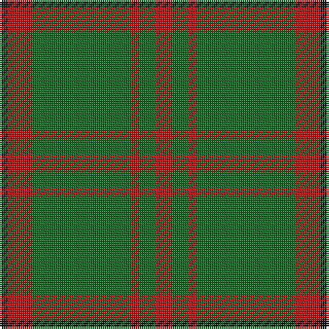 K/4 R12 G48 R4 G8 R/8 tartan Tartan detail
