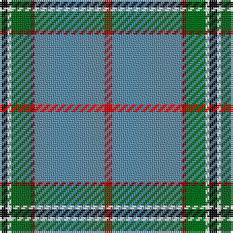 K/4 W2 G10 DR2 B36 R/4 tartan Tartan detail