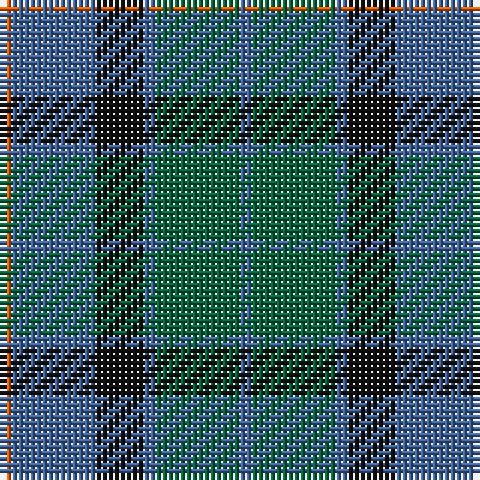 O/2 B14 K8 B2 G14 B/2 tartan Tartan detail