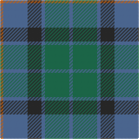 O/4 B28 K16 B4 G28 B/4 tartan Tartan detail