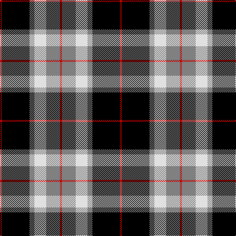 R/4 K56 N10 LN24 N28 R/4 tartan Tartan detail