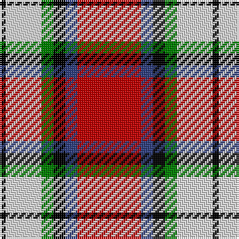 K/3 LN18 G6 K6 B6 R/32 tartan Tartan detail