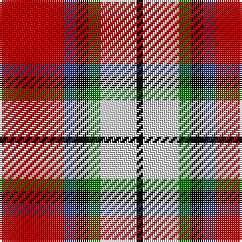 R/32 B6 K6 G6 LN18 K/3 tartan Tartan detail