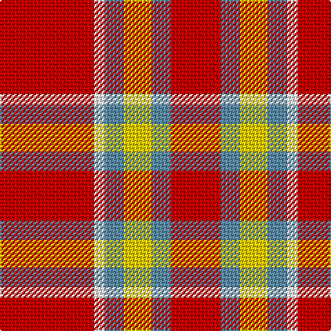R/68 W8 B14 Y20 B14 R/36 tartan Tartan detail