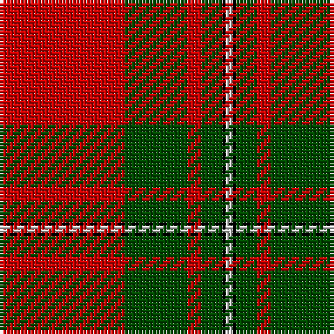 R/36 G18 R4 G6 K1 N/2 tartan Tartan detail