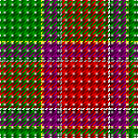 G/36 Y2 P12 K2 LN2 R/40 tartan Tartan detail