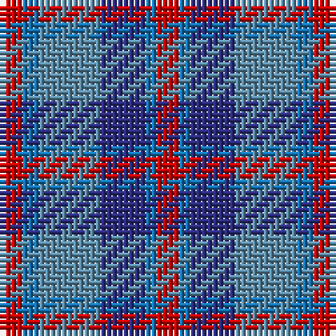 R/4 Ba3 B11 DB8 Ba2 R/4 tartan Tartan detail