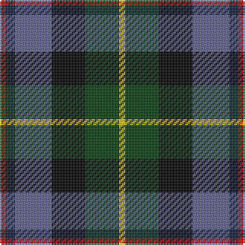 R/4 DB6 B24 K22 DG22 Y/4 tartan Tartan detail