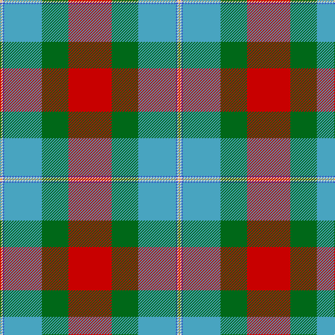 O/2 LN2 B2 Ba54 G38 R/62 tartan Tartan detail