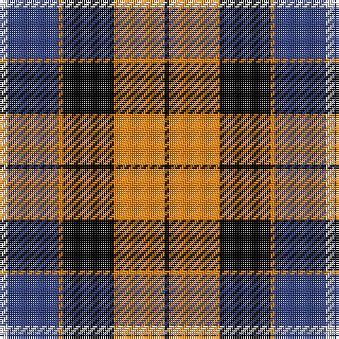 LN/4 B24 O2 K24 O24 K/2 tartan Tartan detail