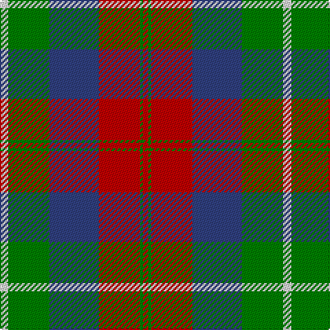 LN/6 G30 B36 R30 G2 R/4 tartan Tartan detail