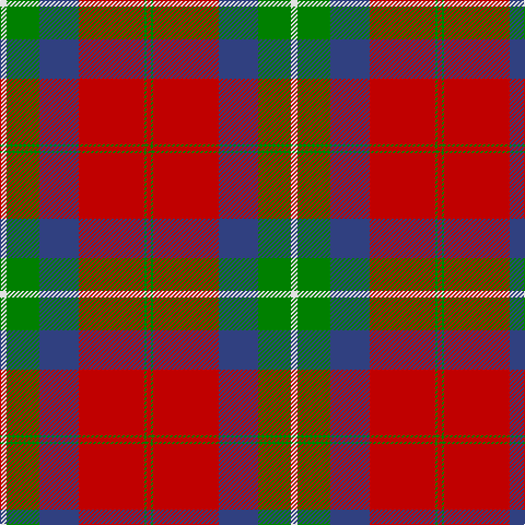 LN/6 G30 B36 R60 G2 R/4 tartan Tartan detail