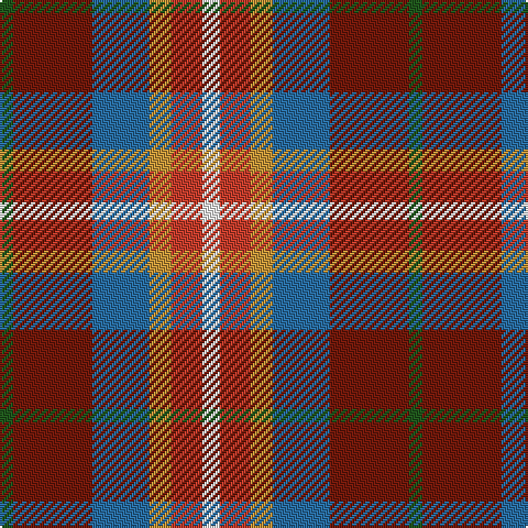 G/6 DR36 B26 O10 R14 W/8 tartan Tartan detail