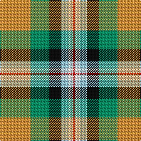 O/52 B32 K20 LB12 W8 R/4 tartan Tartan detail