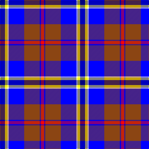 DB/16 Y8 W4 B50 T50 Ba4 R/10 tartan Tartan detail