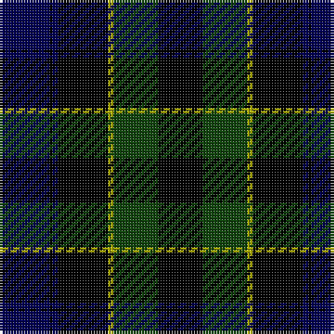 DB/18 K1 DB2 K18 LG2 DG16 K/16 tartan Tartan detail