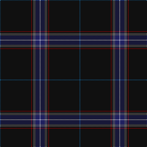B/2 K100 R2 K4 N8 DB14 W/2 tartan Tartan detail