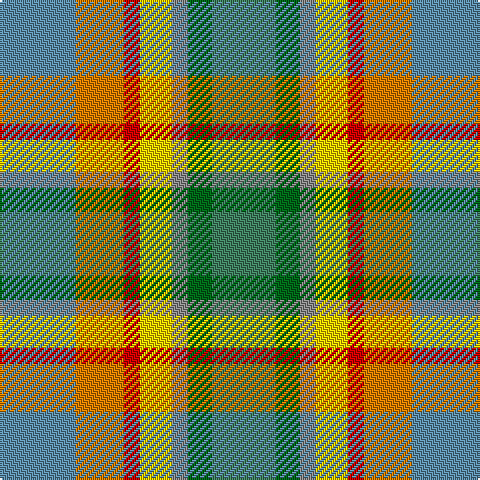 B/38 O24 R8 Y16 N8 Ga12 G/32 tartan Tartan detail