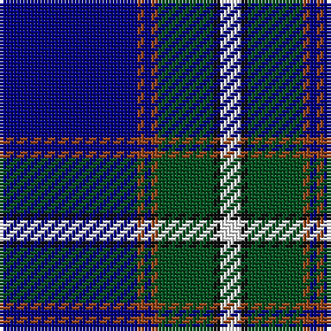 DB/40 T2 DB2 T2 G16 K2 W/6 tartan Tartan detail