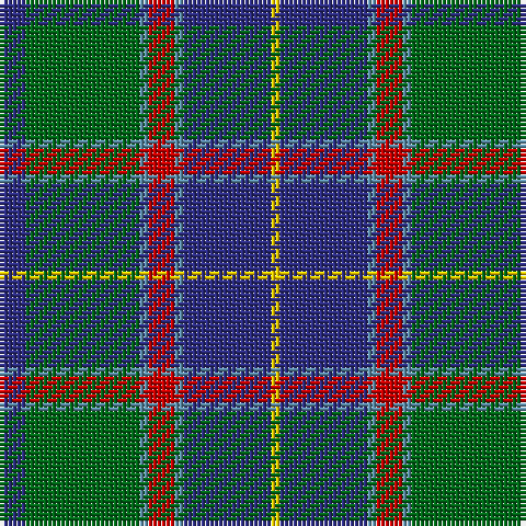 DB/6 G26 B2 R6 B2 DB20 Y/2 tartan Tartan detail