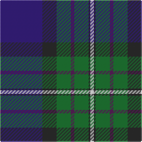 DB/48 K16 G16 DP4 G16 K2 W/4 tartan Tartan detail