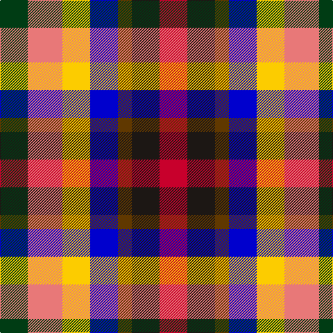 DG/40 LR50 Y40 B40 T20 K40 R/40 tartan Tartan detail