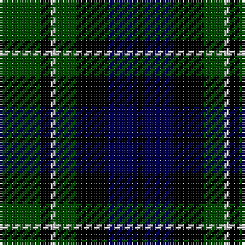 G/16 K4 N2 G8 K12 DB12 K/2 tartan Tartan detail