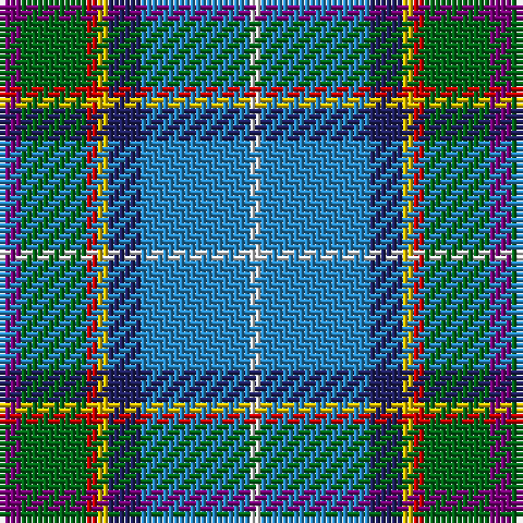 P/4 G12 R2 Y2 DB6 B20 LN/2 tartan Tartan detail