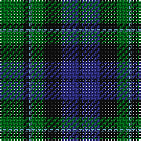 G/16 K4 B2 G8 K12 DB12 K/2 tartan Tartan detail