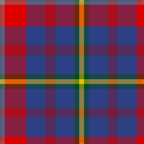 N/16 R72 B64 DR32 B64 G16 Y/16 tartan Tartan detail