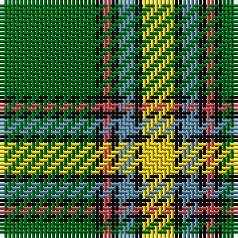 G/24 K2 DO2 K2 B4 K2 Y/8 tartan Tartan detail