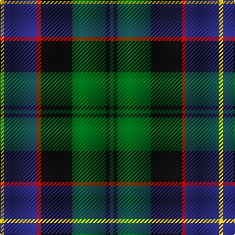 Y/4 DB34 R4 K32 G34 K4 G/4 tartan Tartan detail