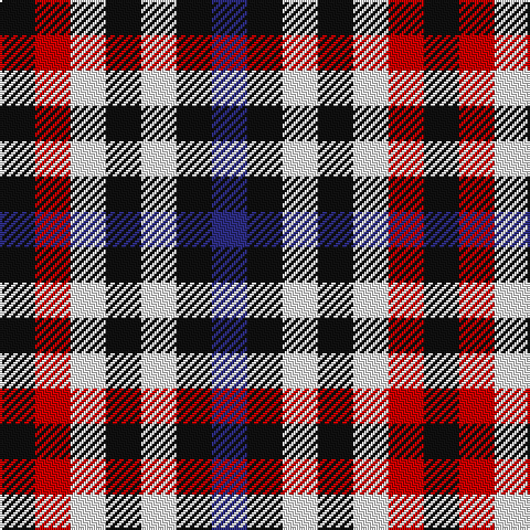K/16 R16 W16 K16 W16 K16 DB/16 tartan Tartan detail