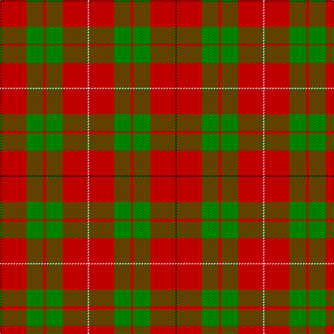 K/2 R36 G24 R4 G24 R36 LN/2 tartan Tartan detail